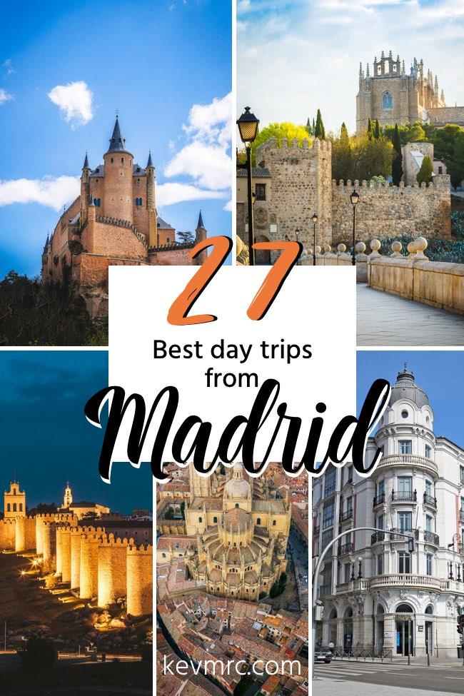 The 27 best day trips from Madrid, Spain. Places to visit in Madrid | Places to see in Spain | What to do in Spain | day trips from Madrid | Where to stay in Spain | Spain travel | Spain travel ideas #traveldestinations #spaintravel #travelideas