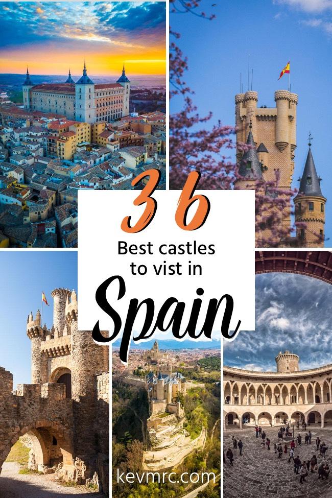 The 36 Best Castles to Visit in Spain. Most beautiful castles in Spain | What to see in Spain | What to visit in Spain | Where to go in Spain | Best castles in Spain | Moorish Castle in Spain | Paradors in Spain | Fortress in Spain | Spain architecture #spaintravel #europecastle #castle #spaintravel