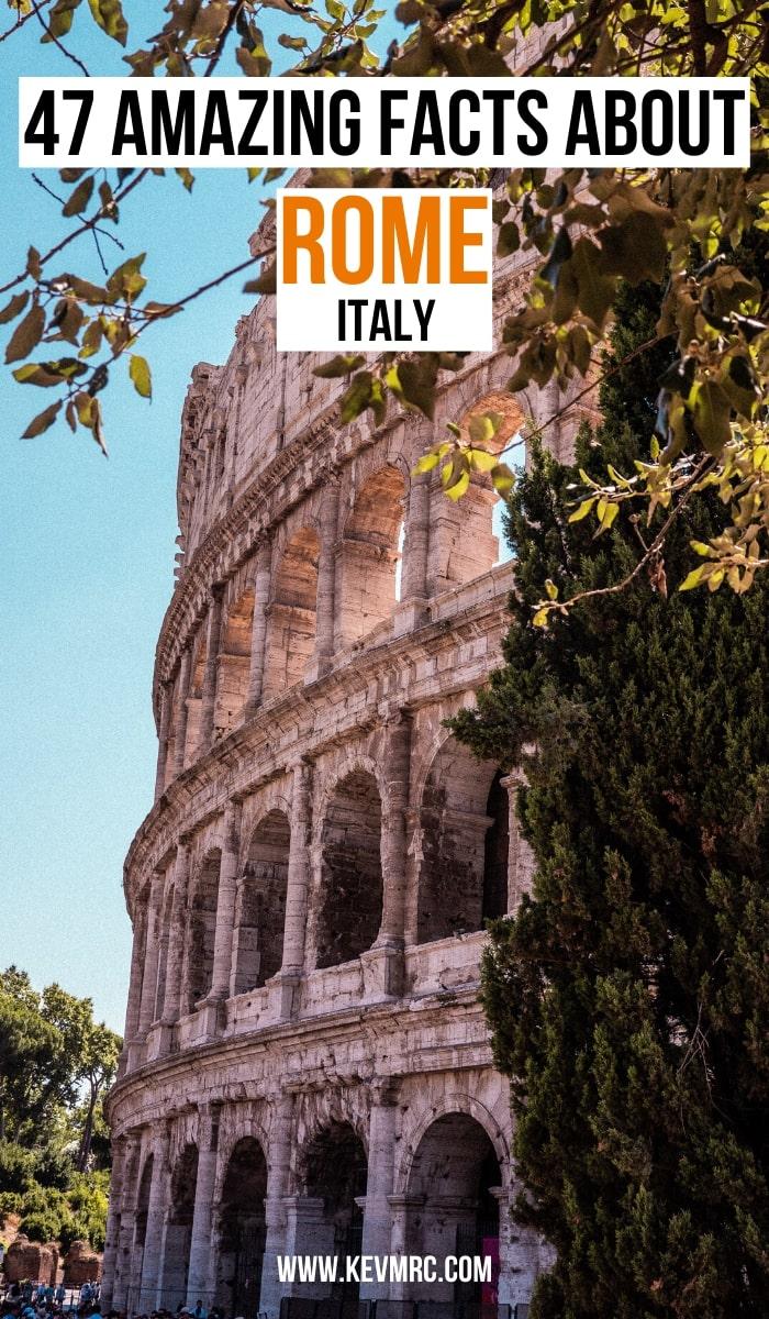 47 amazing facts about Rome Italy. Rome is the capital of Italy, and the most visited city in the country. But did you know that it only became Italy’s capital in 1871? Or that Romans used to brush their teeth with urine? Discover Rome with these 47 interesting facts about Rome! rome facts | ancient rome facts | ancient rome facts history | italy facts | italy facts fun | rome italy facts | italy fun facts | fun facts about italy #italyfacts #rome
