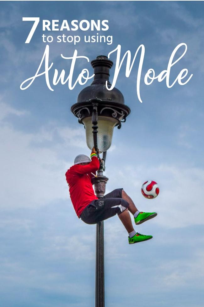 7 Reasons To Stop Using Auto Mode. Auto mode is often the first mode used when getting a digital camera. It’s easy and quick. But it’s also very limiting. Let’s learn why you should stop using auto mode. shooting in auto mode | auto mode photography | photography guide | photography tips