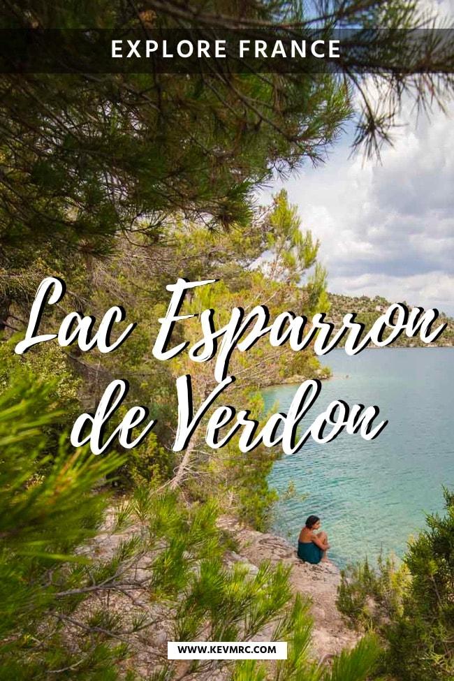 Are you going to visit the famous Gorges du Verdon France? Make sure to add the Lac Esparron de Verdon to your list to escape the crowds for a while! france travel | provence travel 