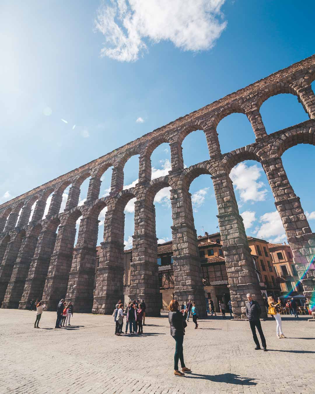 the segovia aqueduct is a famous monument in spain