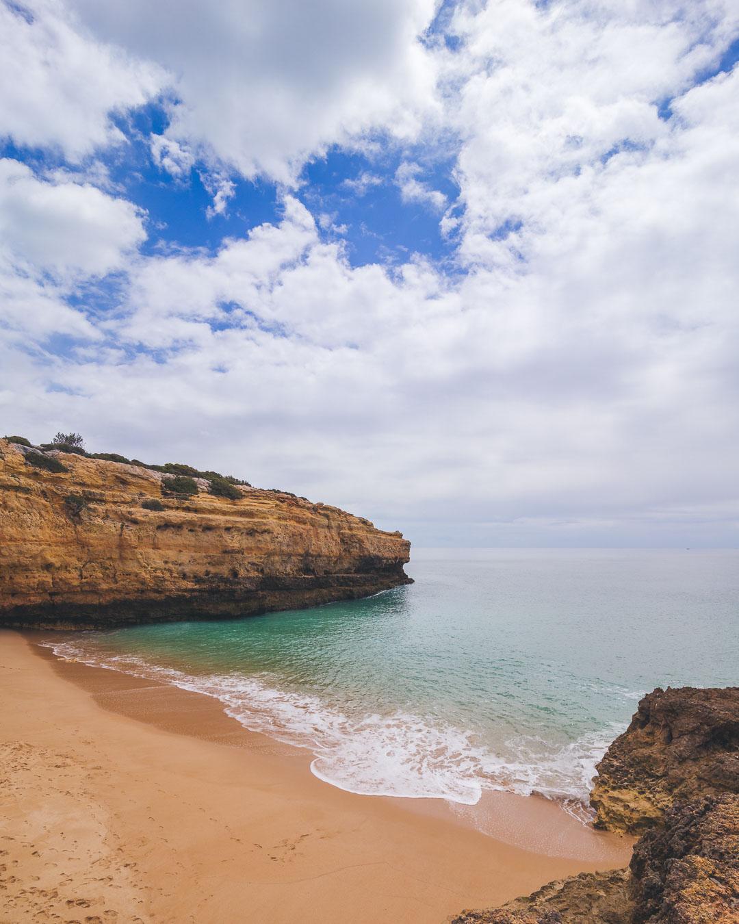 the main view on albandeira beach