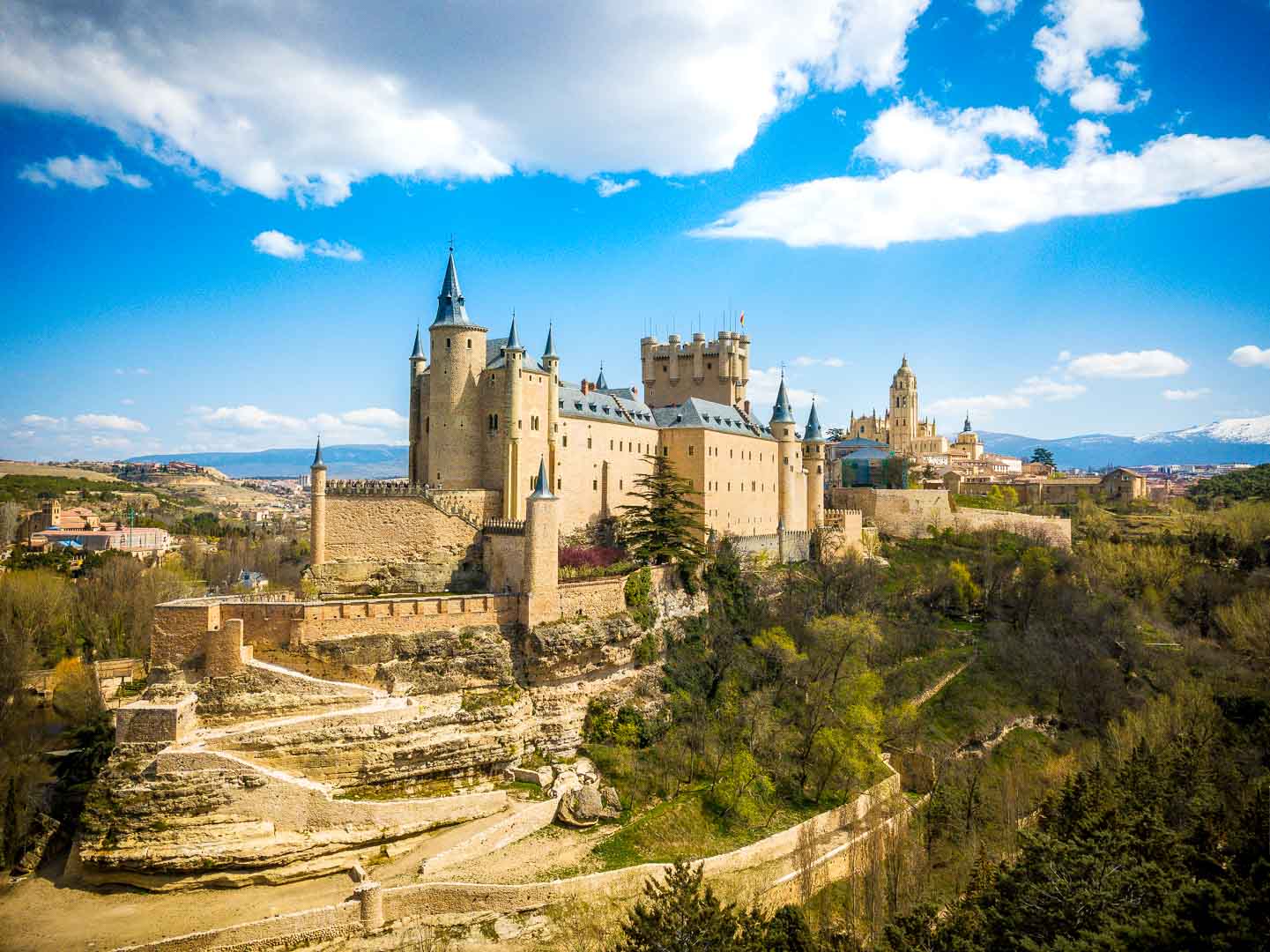 the segovia castle in segovia spain