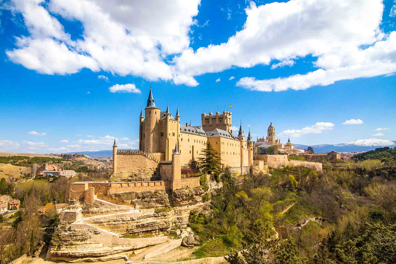 alcazar de segovia disney castle in segovia spain