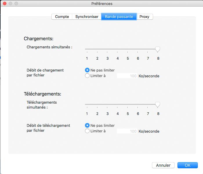 amazon photos bandwidth settings