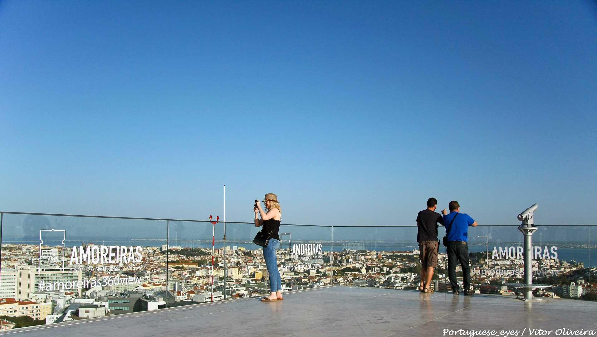 amoreiras tower perfect spot for sunset lisbon