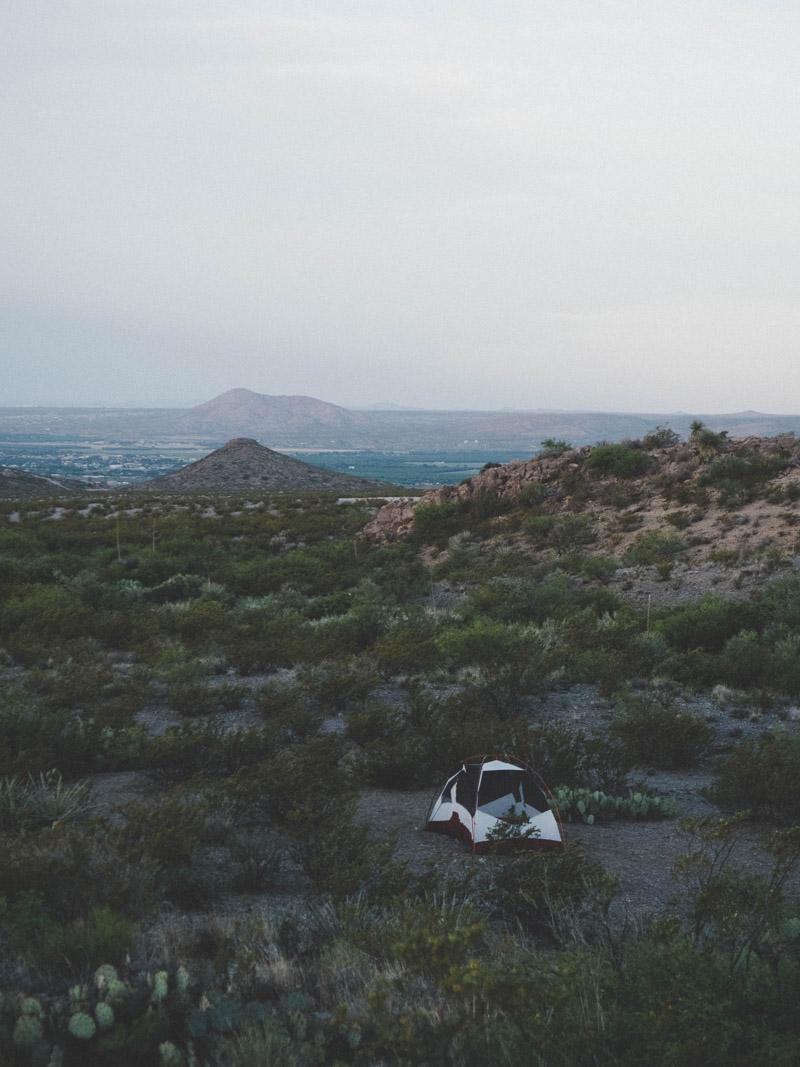 an ultralight 4 person tent in the outdoors