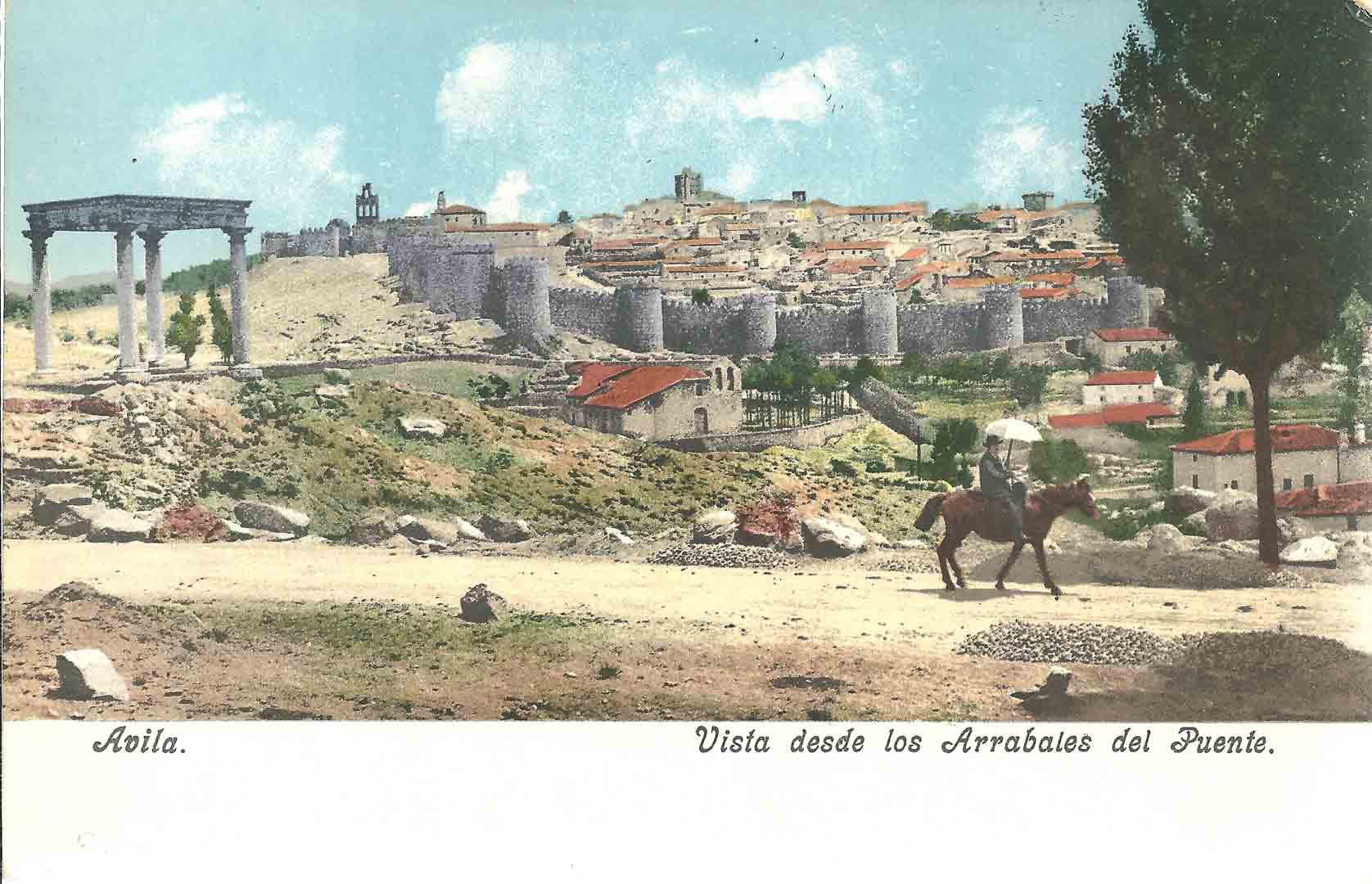 avila vista desde los arrabales del puente