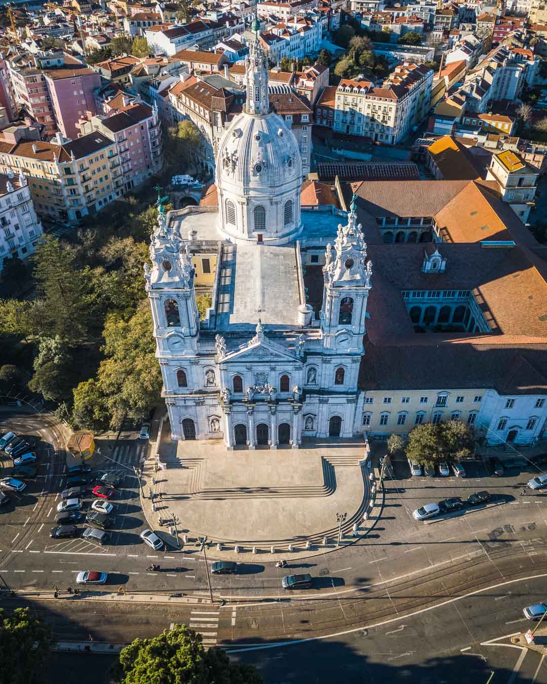 basilica da estrela from above