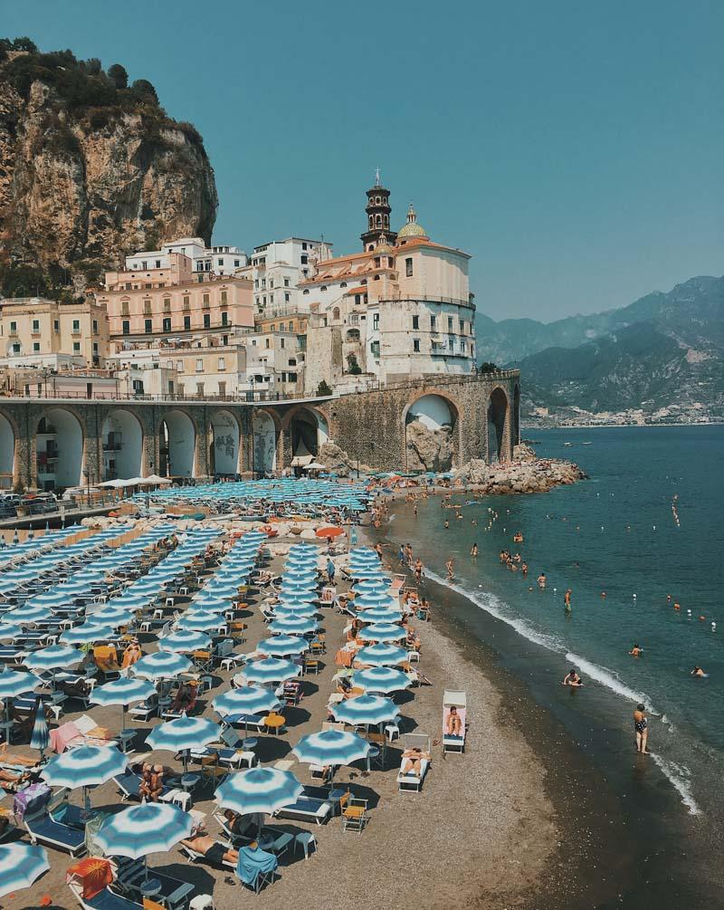 beach of the amalfi coast