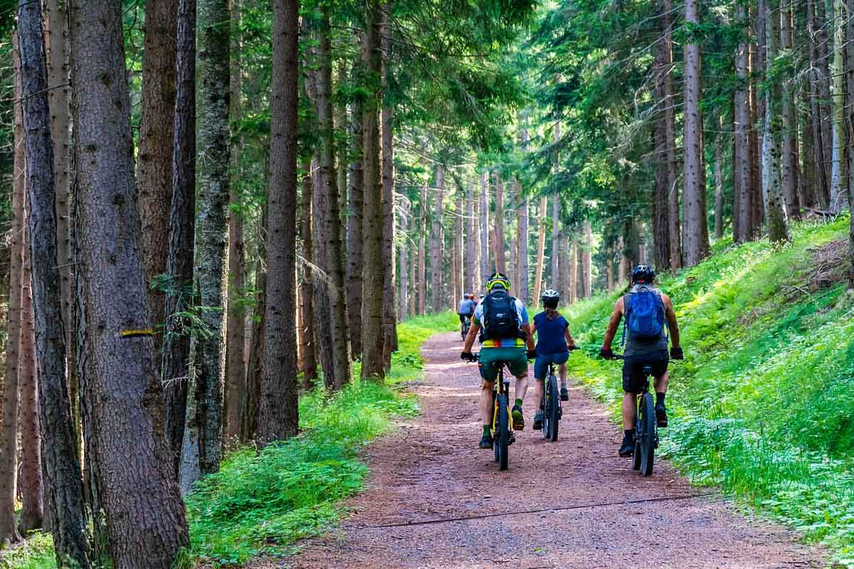 biking in the marque somiedo asturias spain