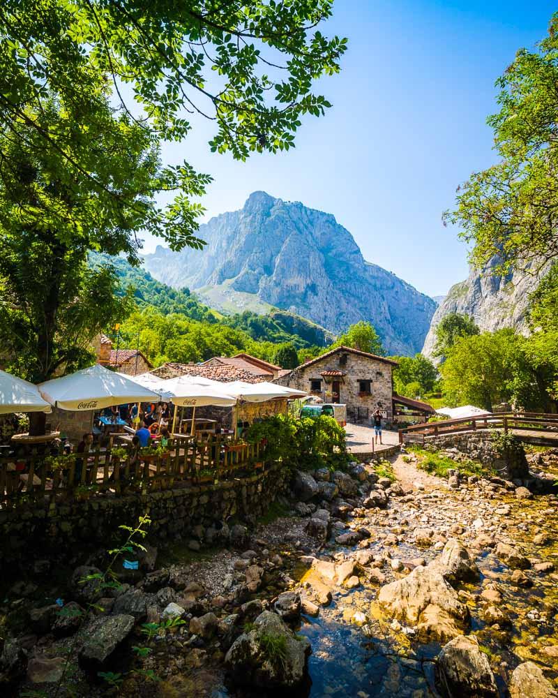 the mountain village of bulnes picos de europa