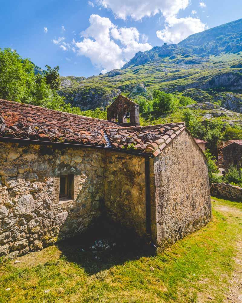 church of the virgin of the snow in bulnes