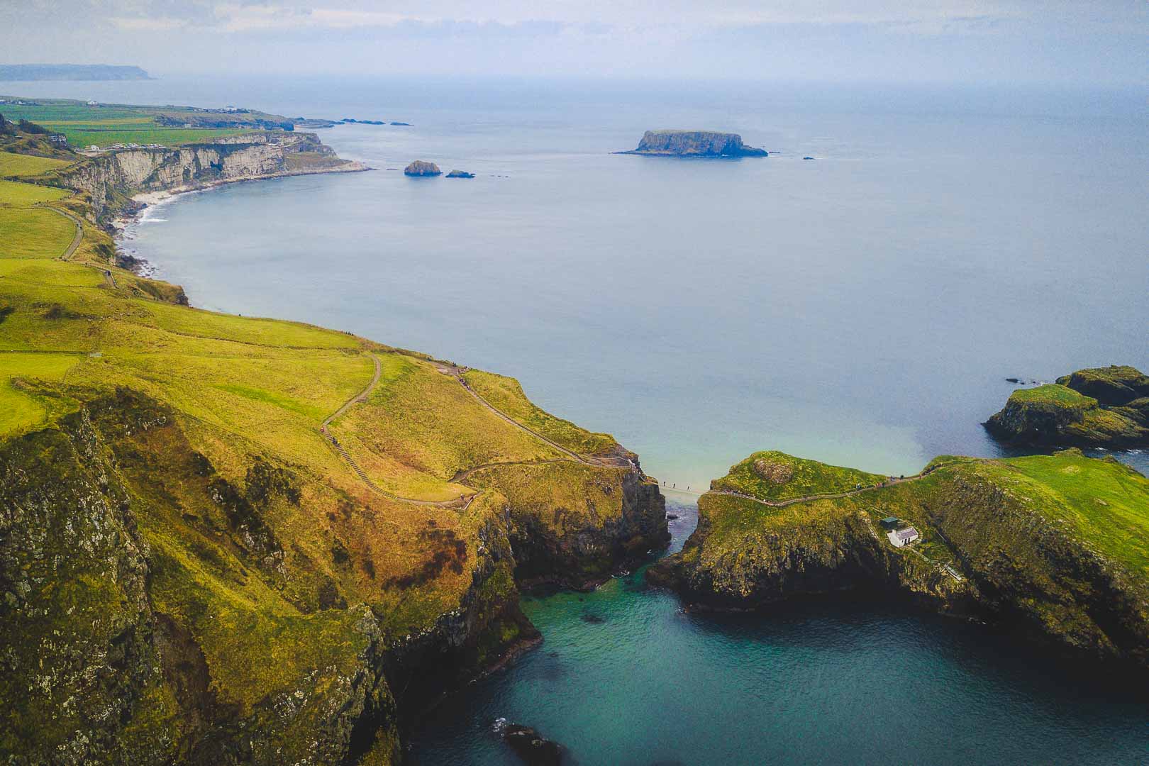 carrick a rede rope bridge in northern ireland