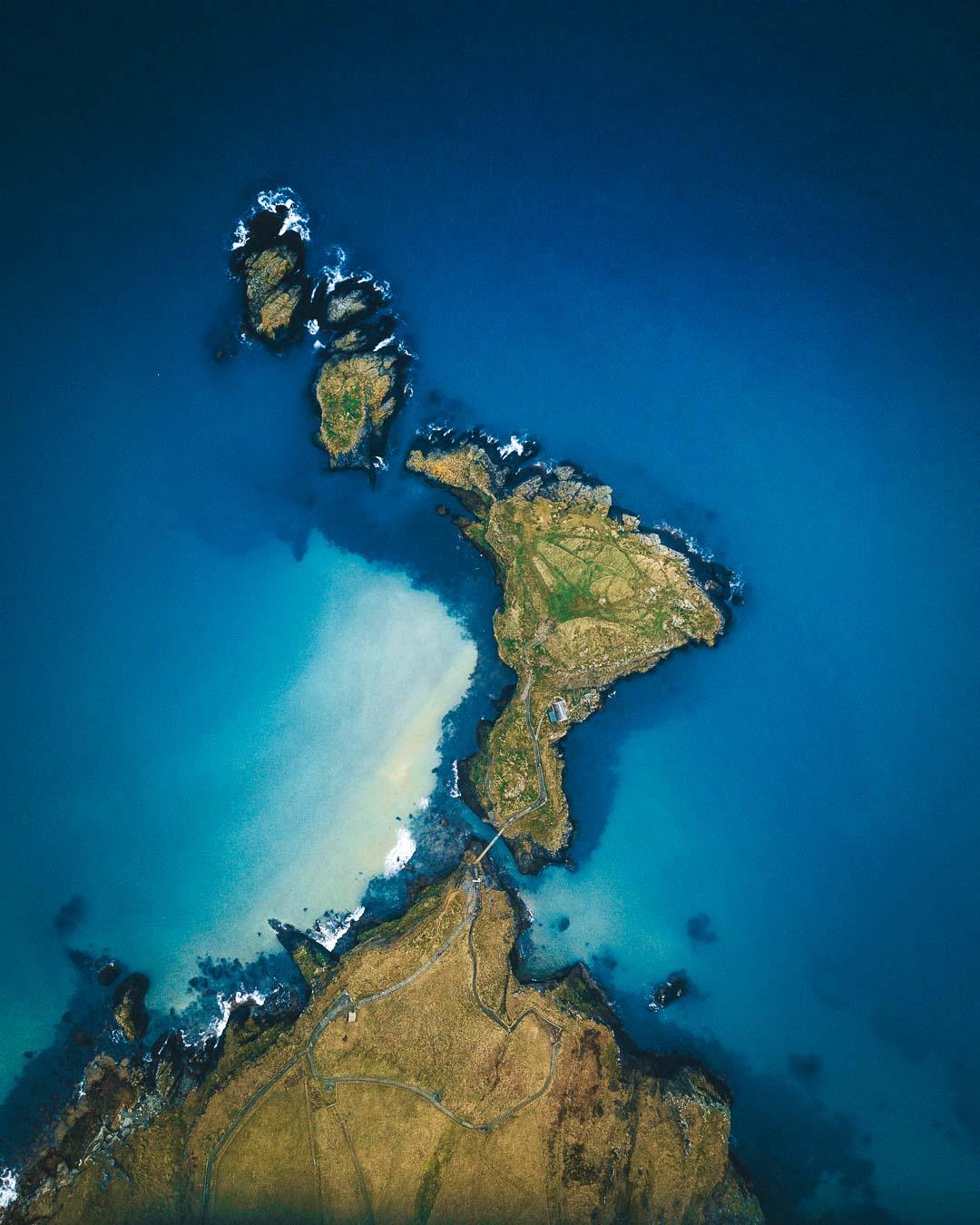 carrick a rede island from above