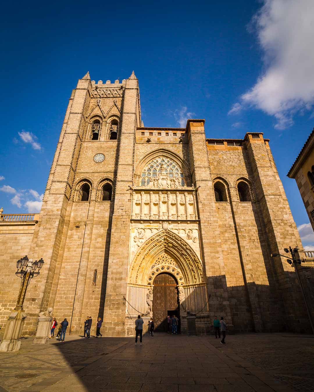 the avila cathedral from the main square