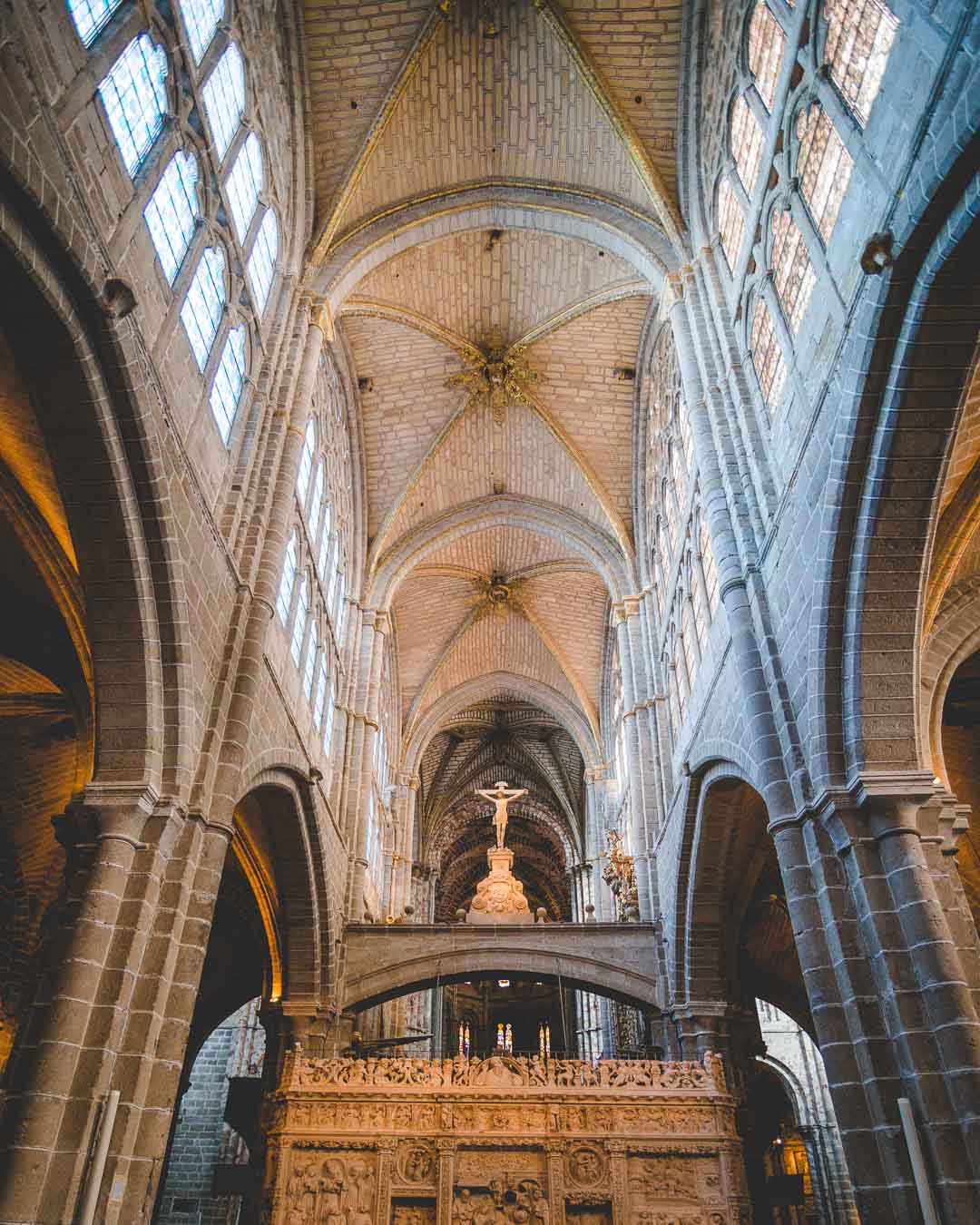 ceiling of the nave in the catedral de avila