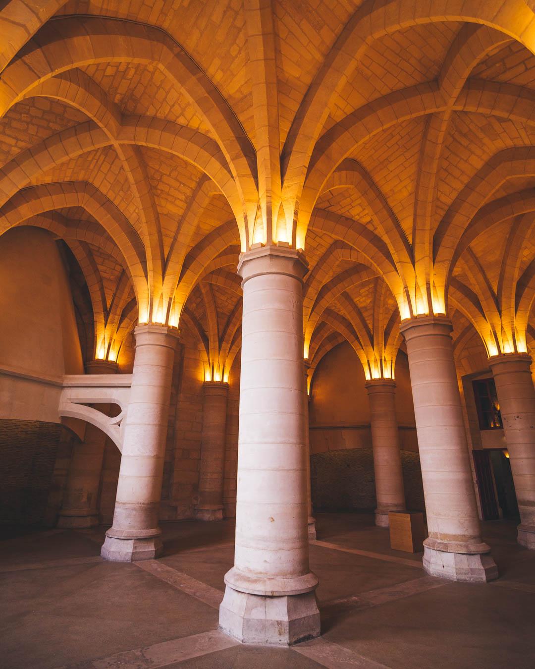 ceiling of la conciergerie paris