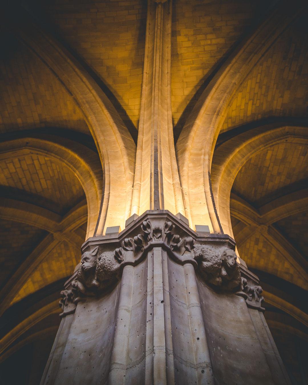 columns of la conciergerie paris