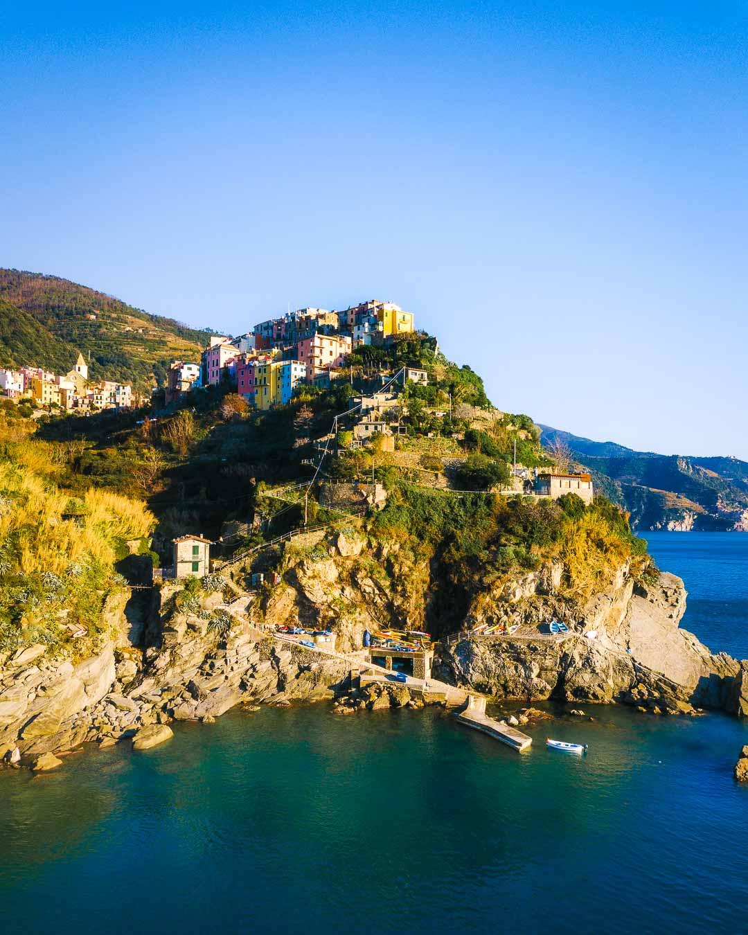 corniglia from the sea