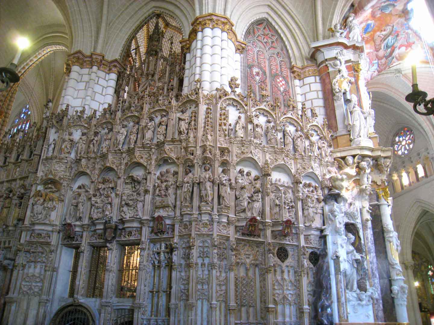 detail of the transparente inside the catedral toledo spain