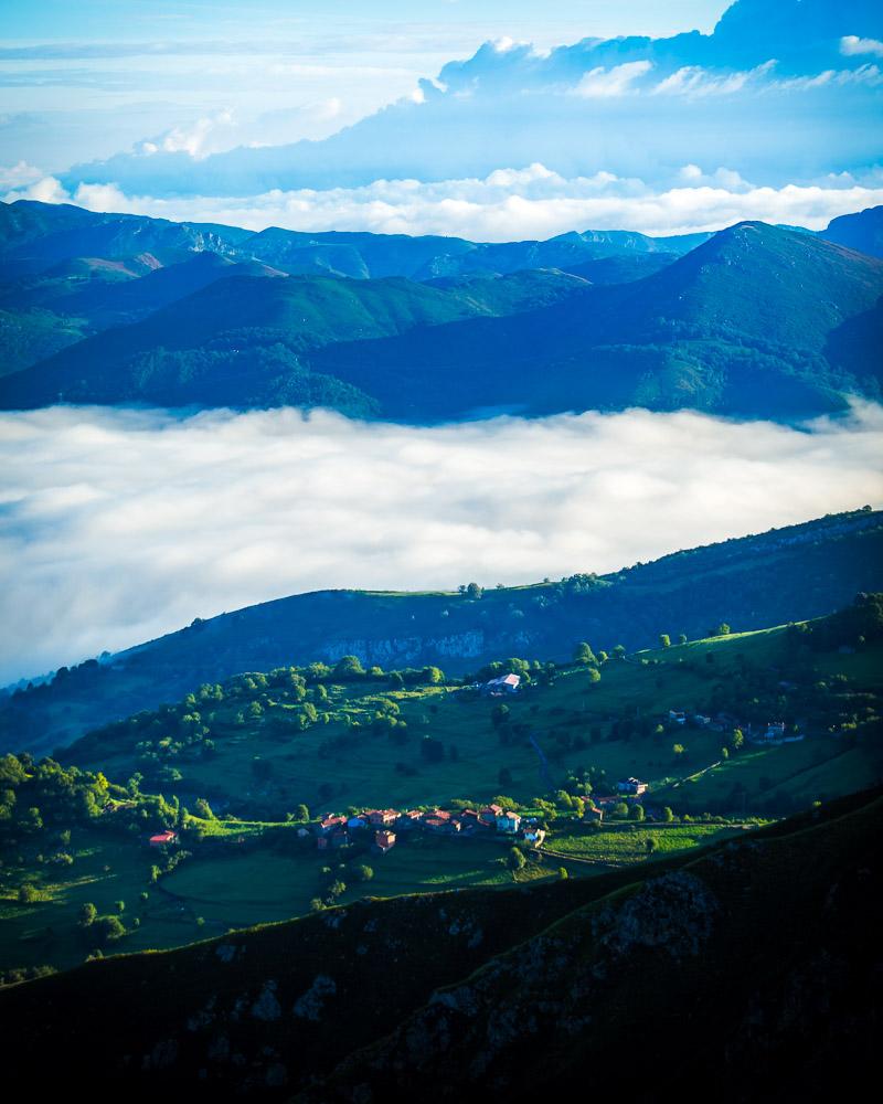 morning light at the mirador de la reina in covadonga