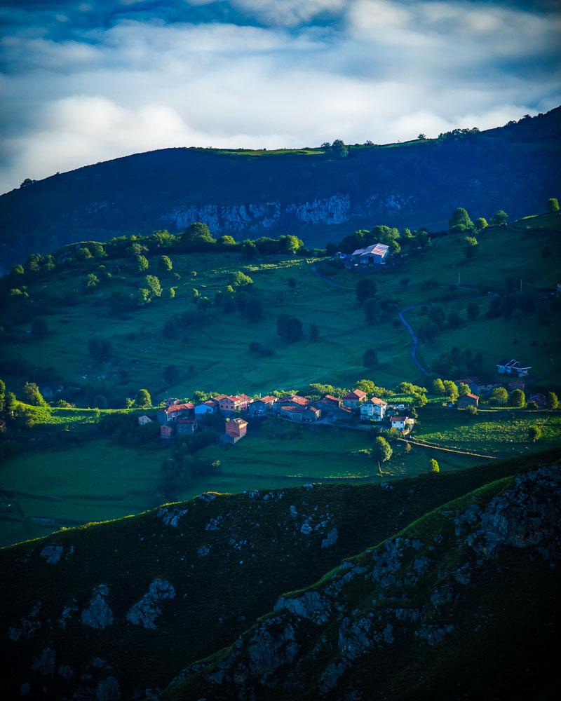 small mountain village as seen from the mirador