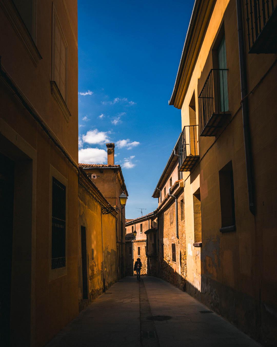 golden hour in segovia spain