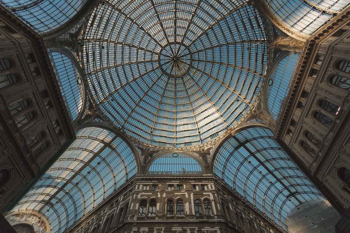 galleria umberto i in naples italy