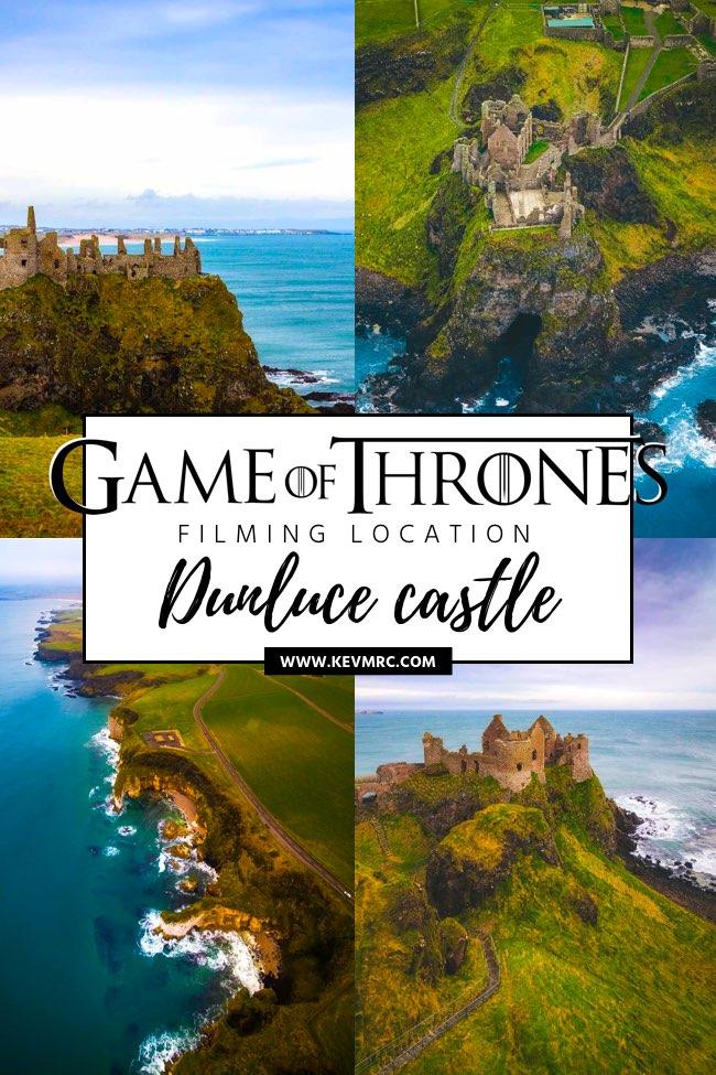 UK Northern Ireland travel - Dunluce Castle, Northern Ireland - Epic Medieval Castle on the Cliffs. Dunluce Castle is an epic castle in Northern Ireland, built on top of cliffs, and connected to mainland by a small stone bridge. It even has a massive cave underneath! dunluce castle ireland | dunluce castle game of thrones | northern ireland travel | northern ireland travel places to visit