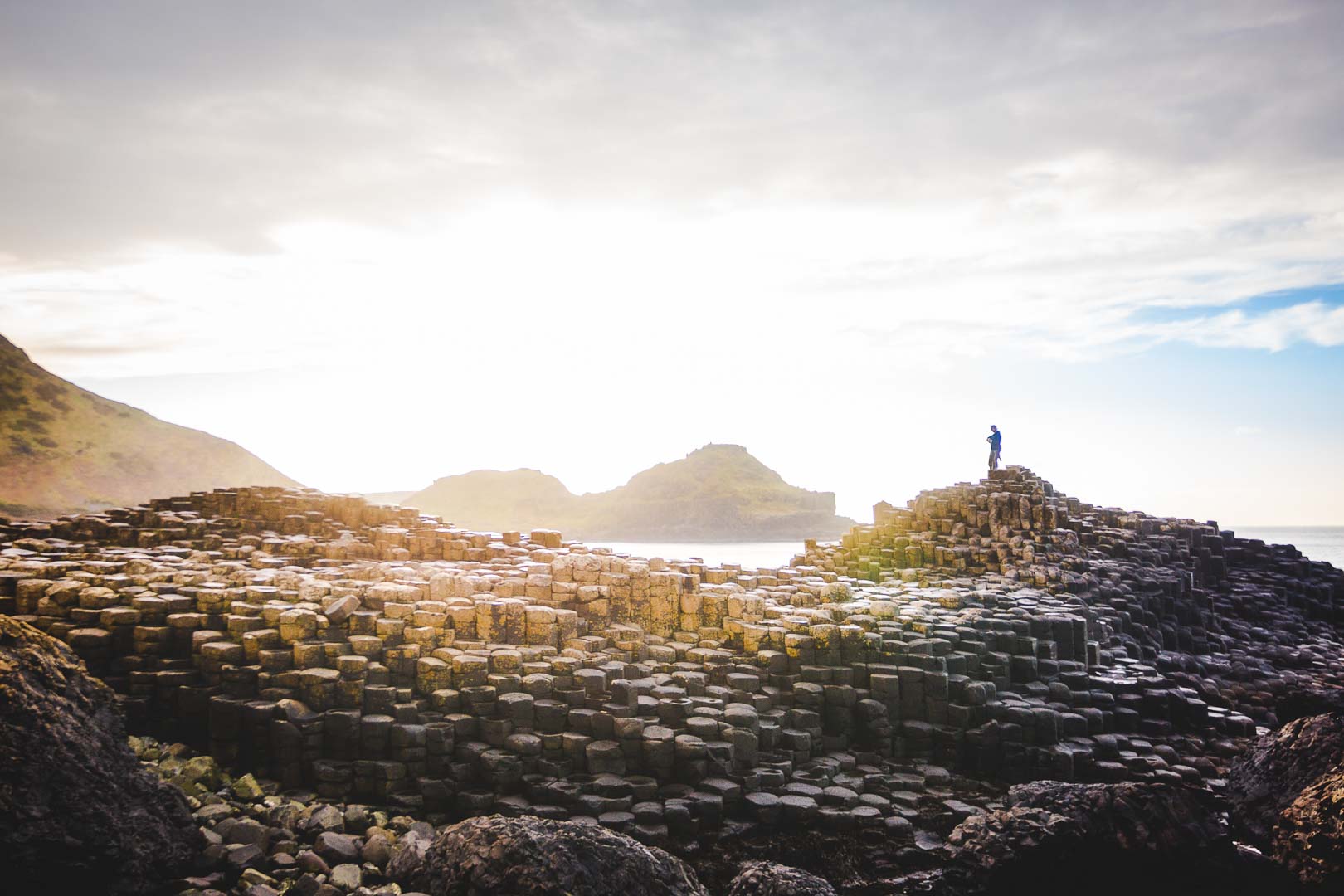 glorious light on the giant's causeway northern ireland