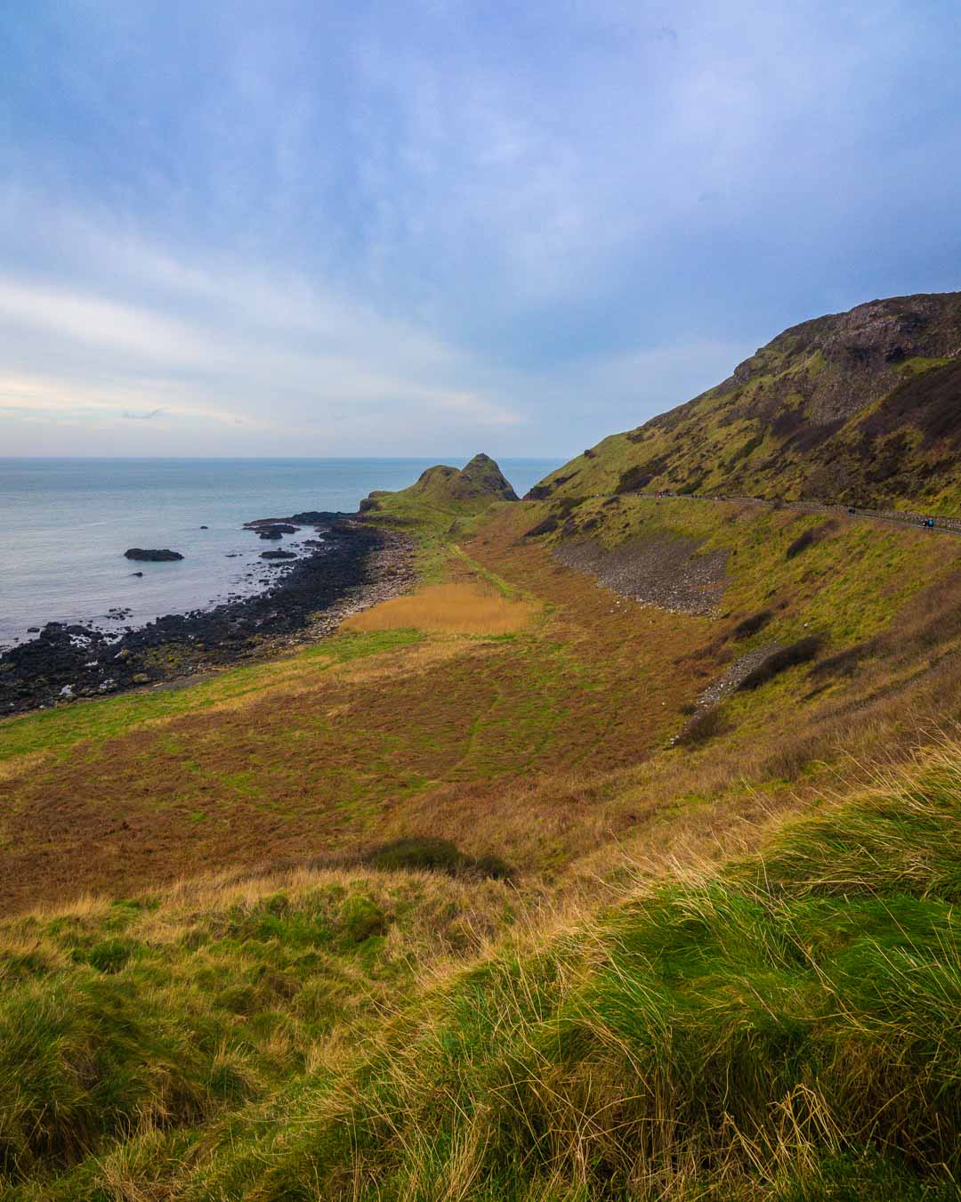 the coast of giant's causeway