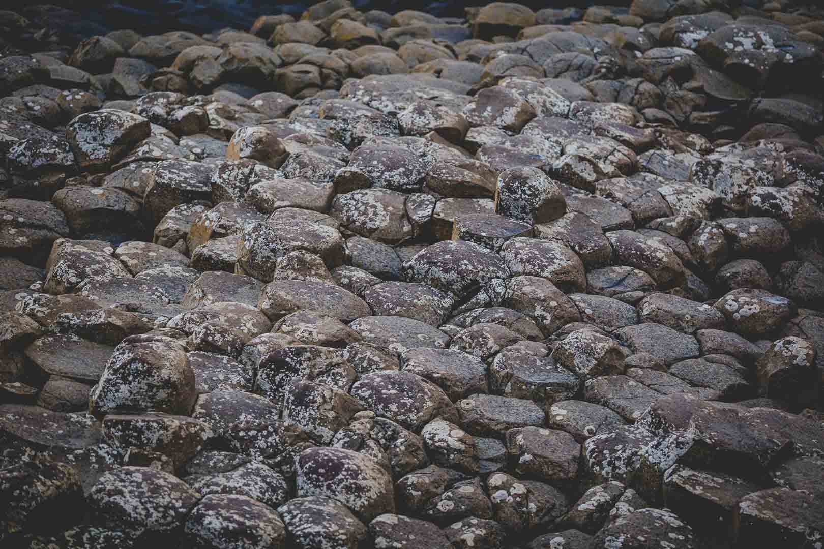 weathered rocks of giant's causeway