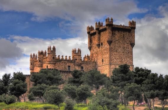 guadamur castle in toledo spain