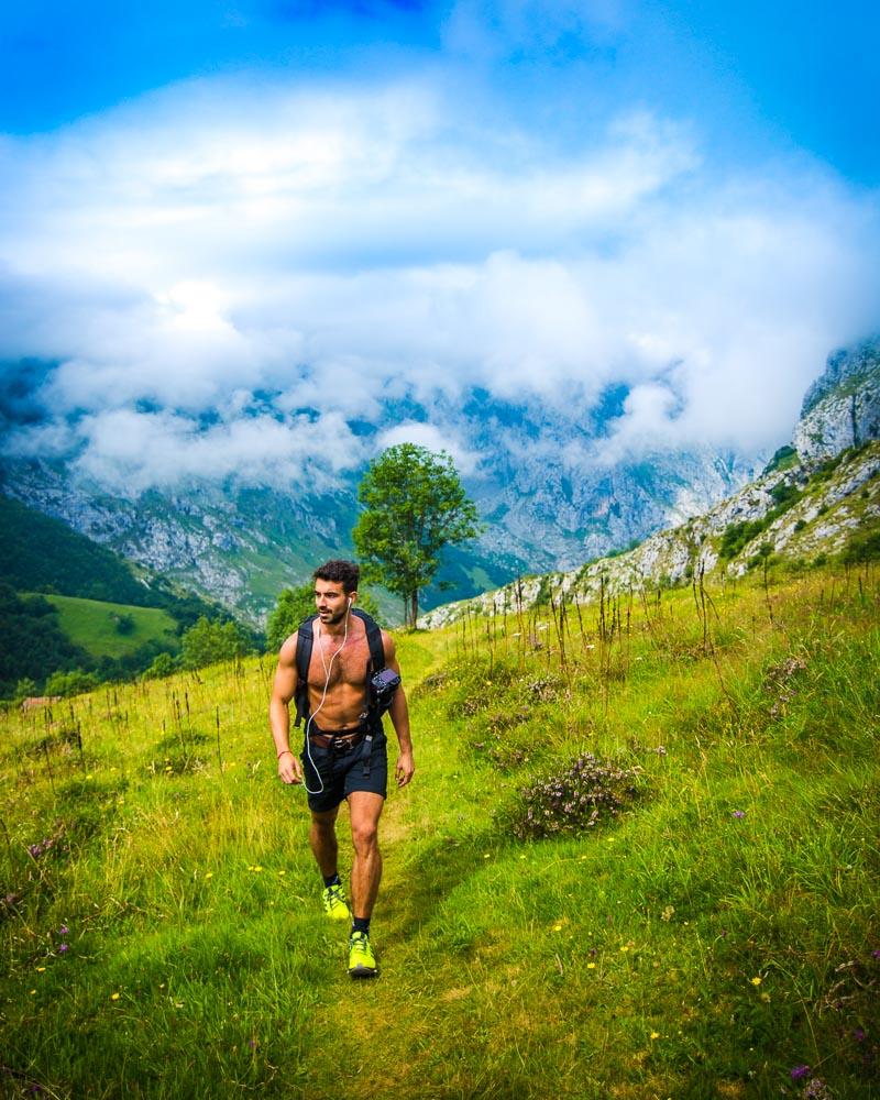 laurent on the hike from bulnes to sotres