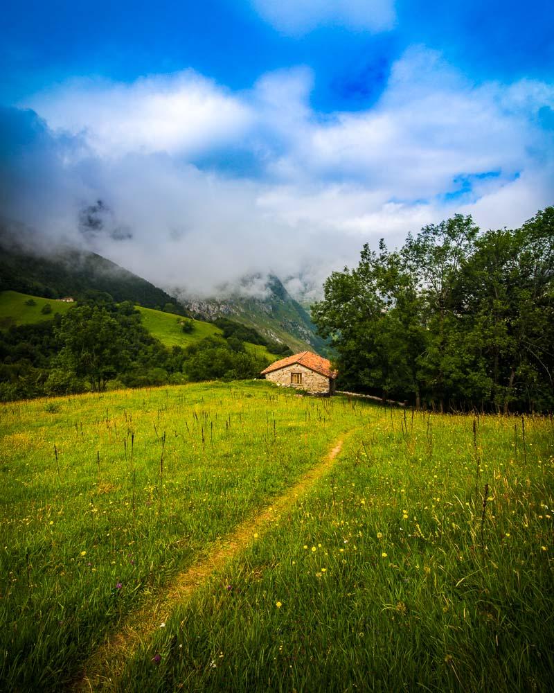 mountain hut on the hike to sotres