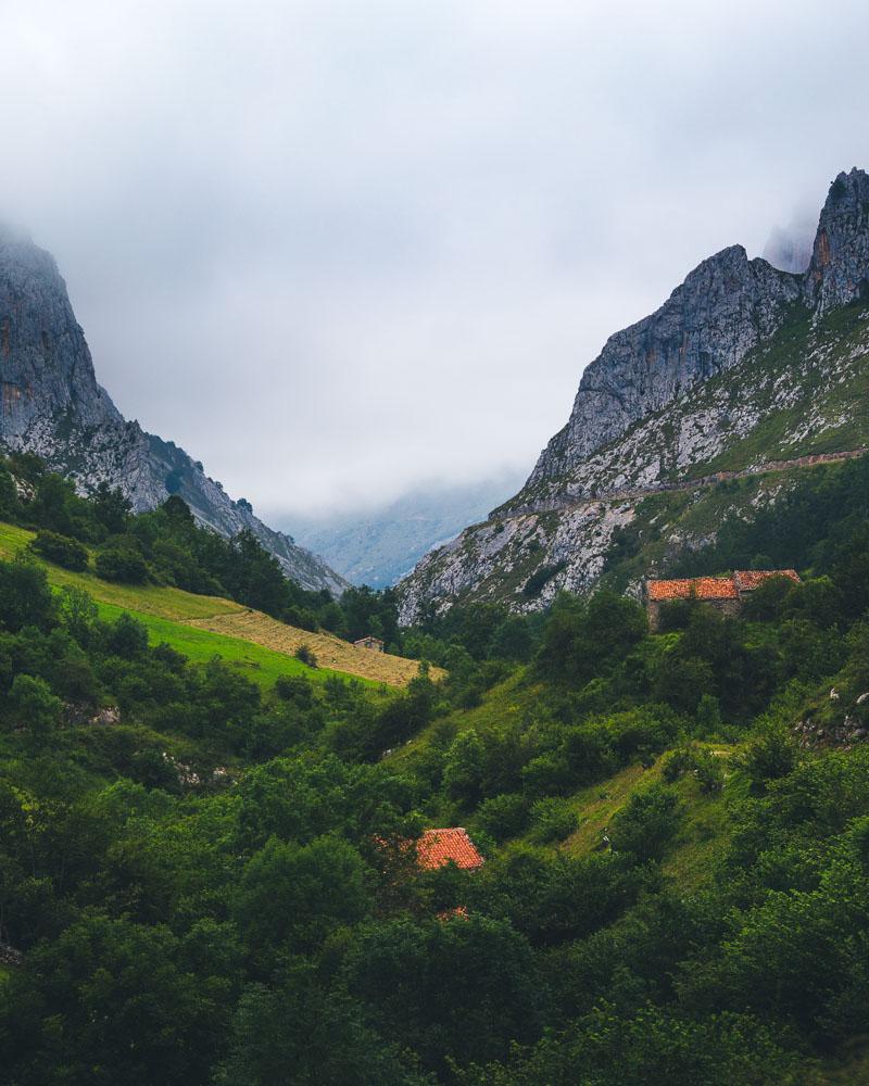 moody weather over the mountain in sotres