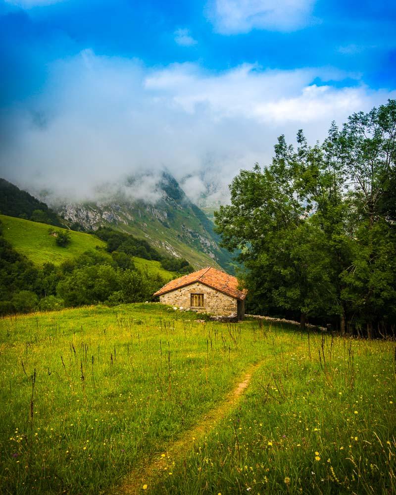 close up of the mountain hut