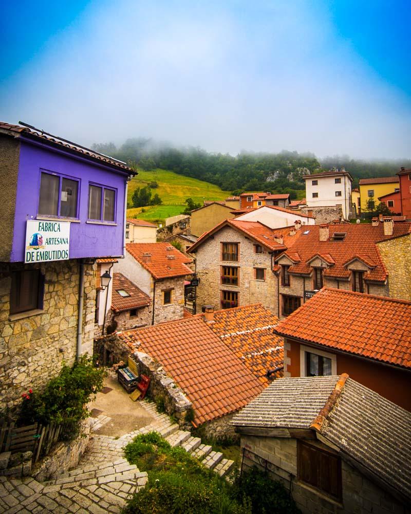 purple house in sotres