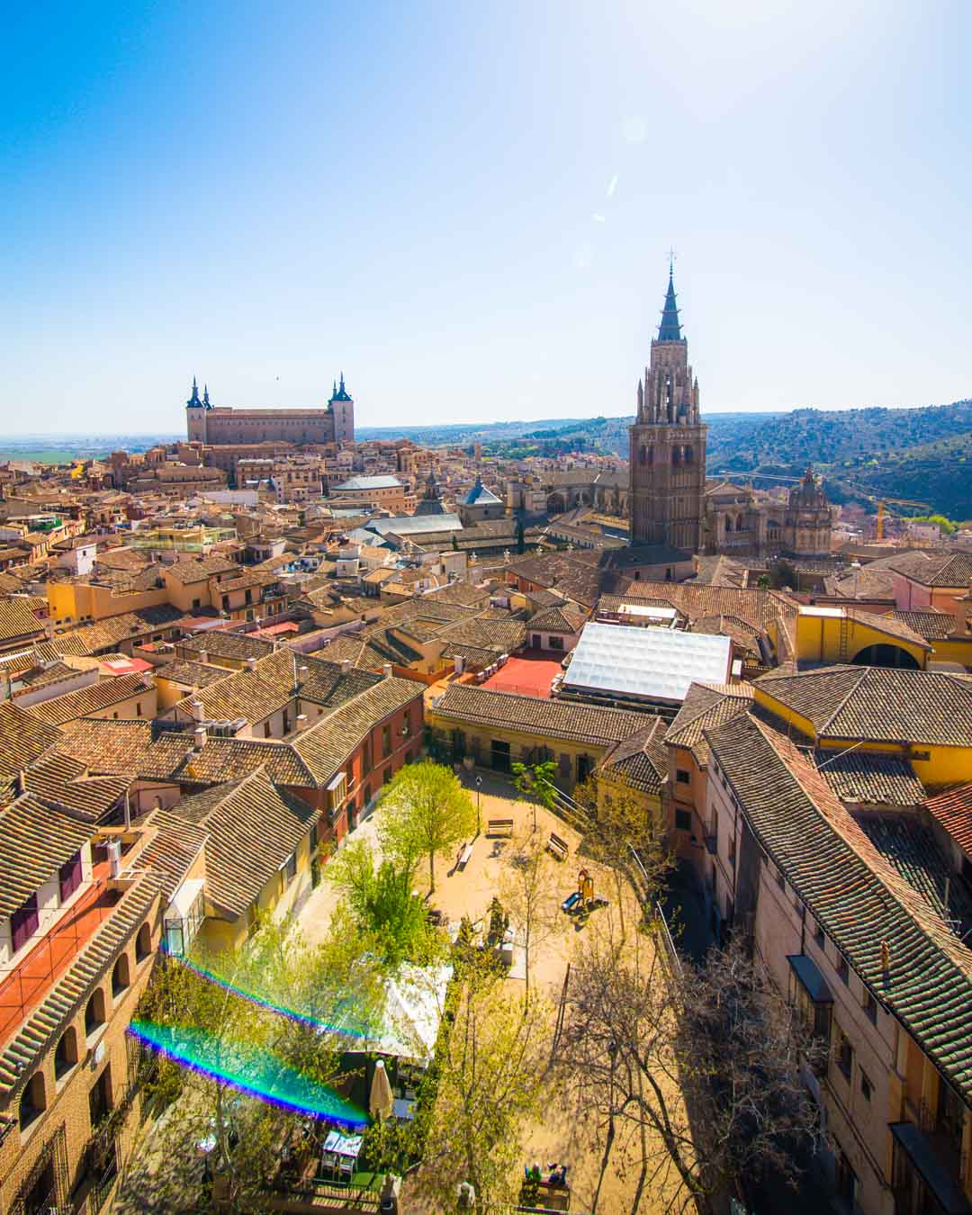 the view from the top of the iglesia de los jesuitas