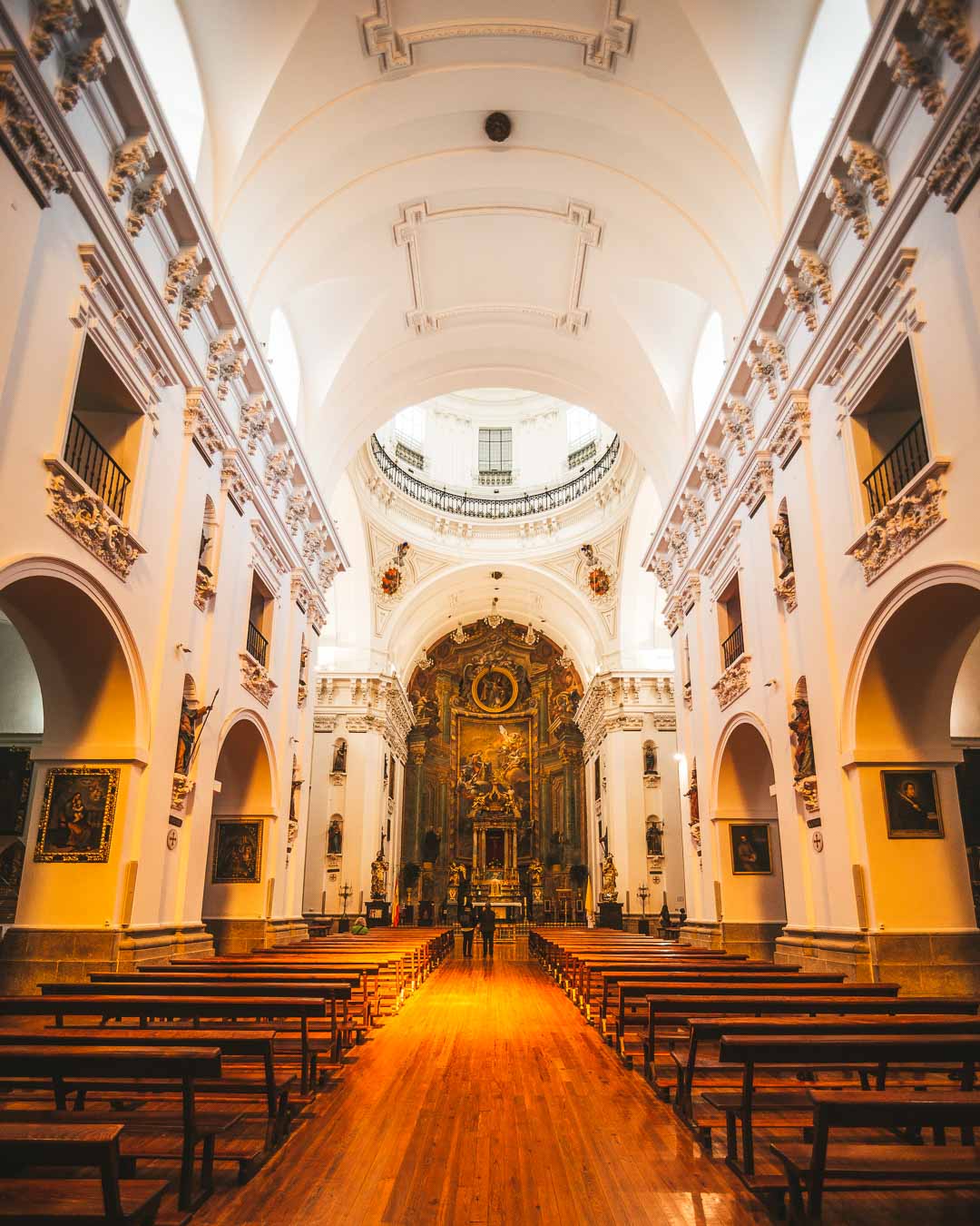 the nave of the iglesia de los jesuitas toledo spain