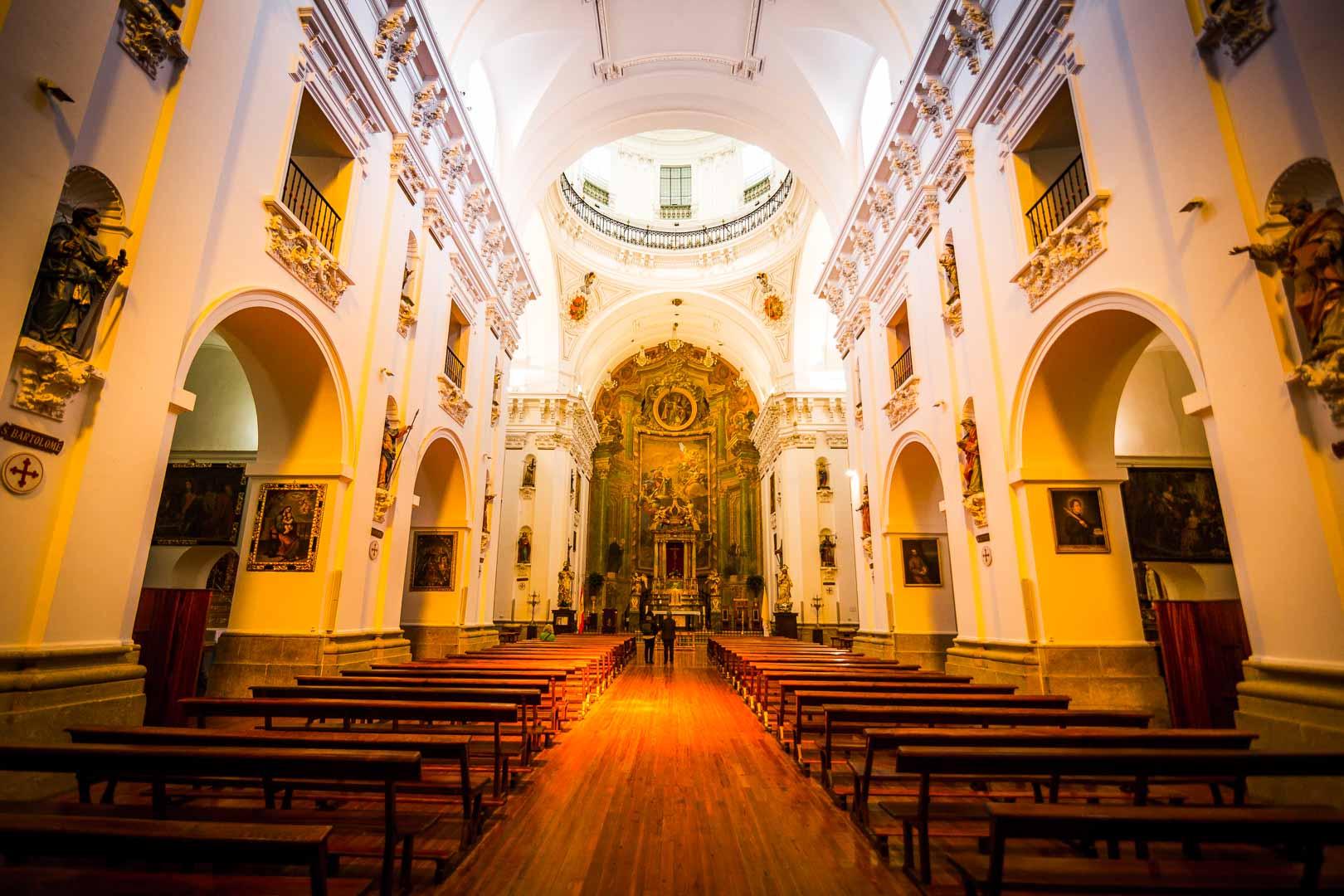 the nave of the iglesia de los jesuitas toledo spain in horizontal version