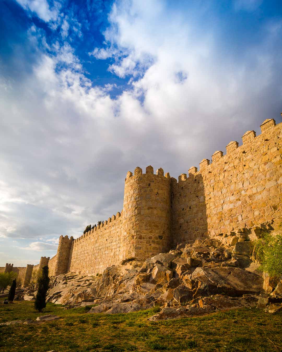 avila fortified walls near the puerta de teresa