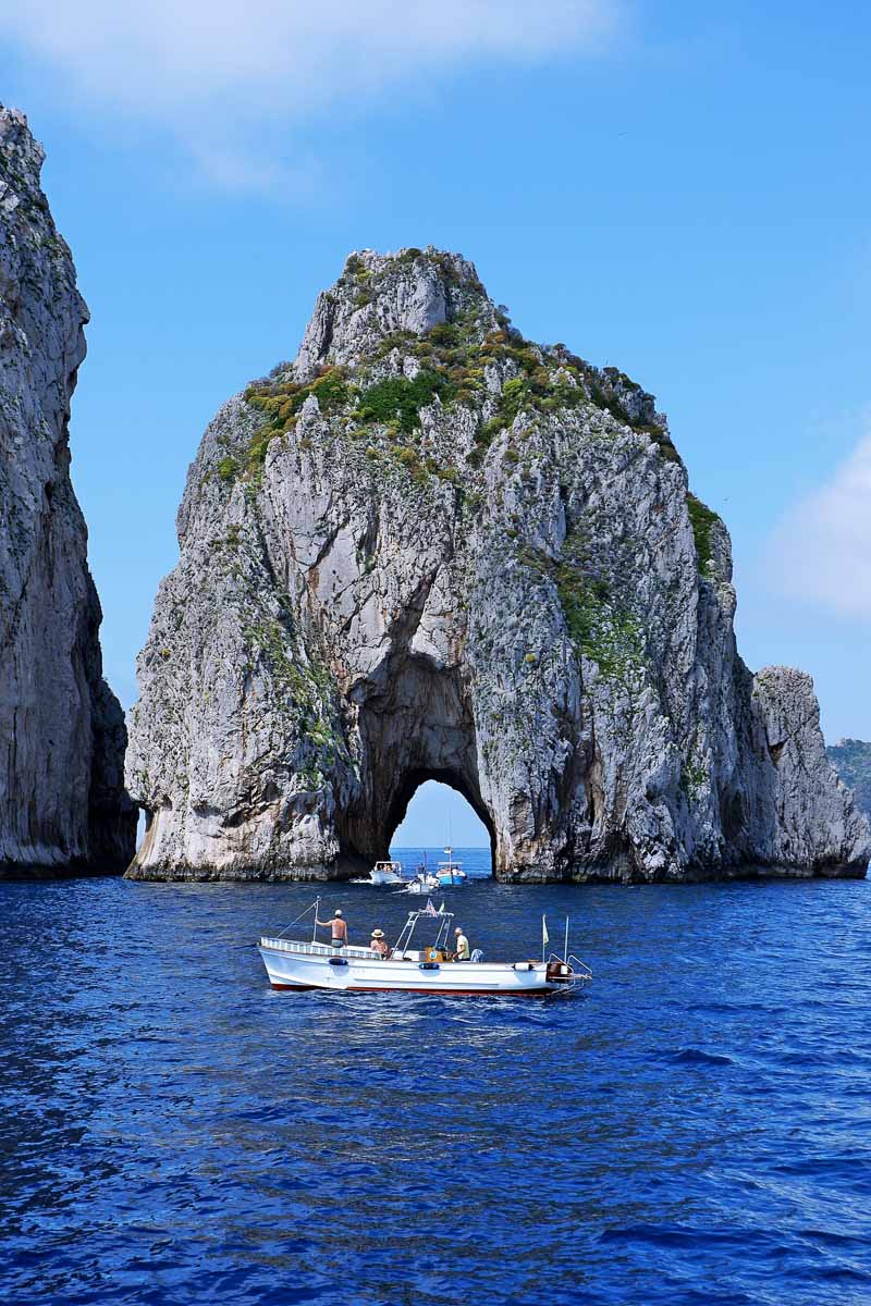 island of capri on the amalfi coast italy