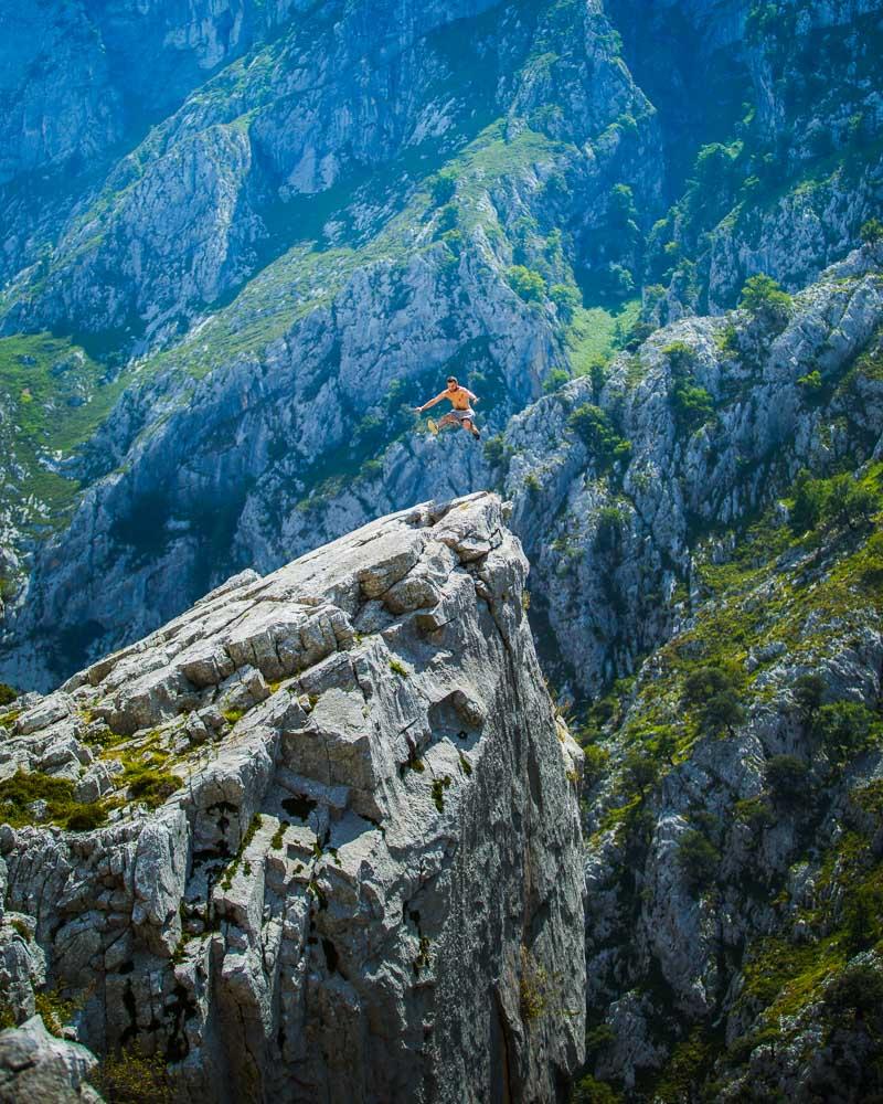 kevmrc jumping over the cares gorge