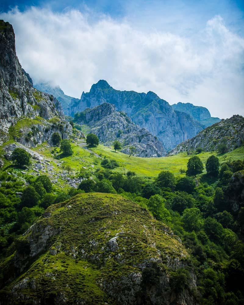 the green mountains of asturias spain