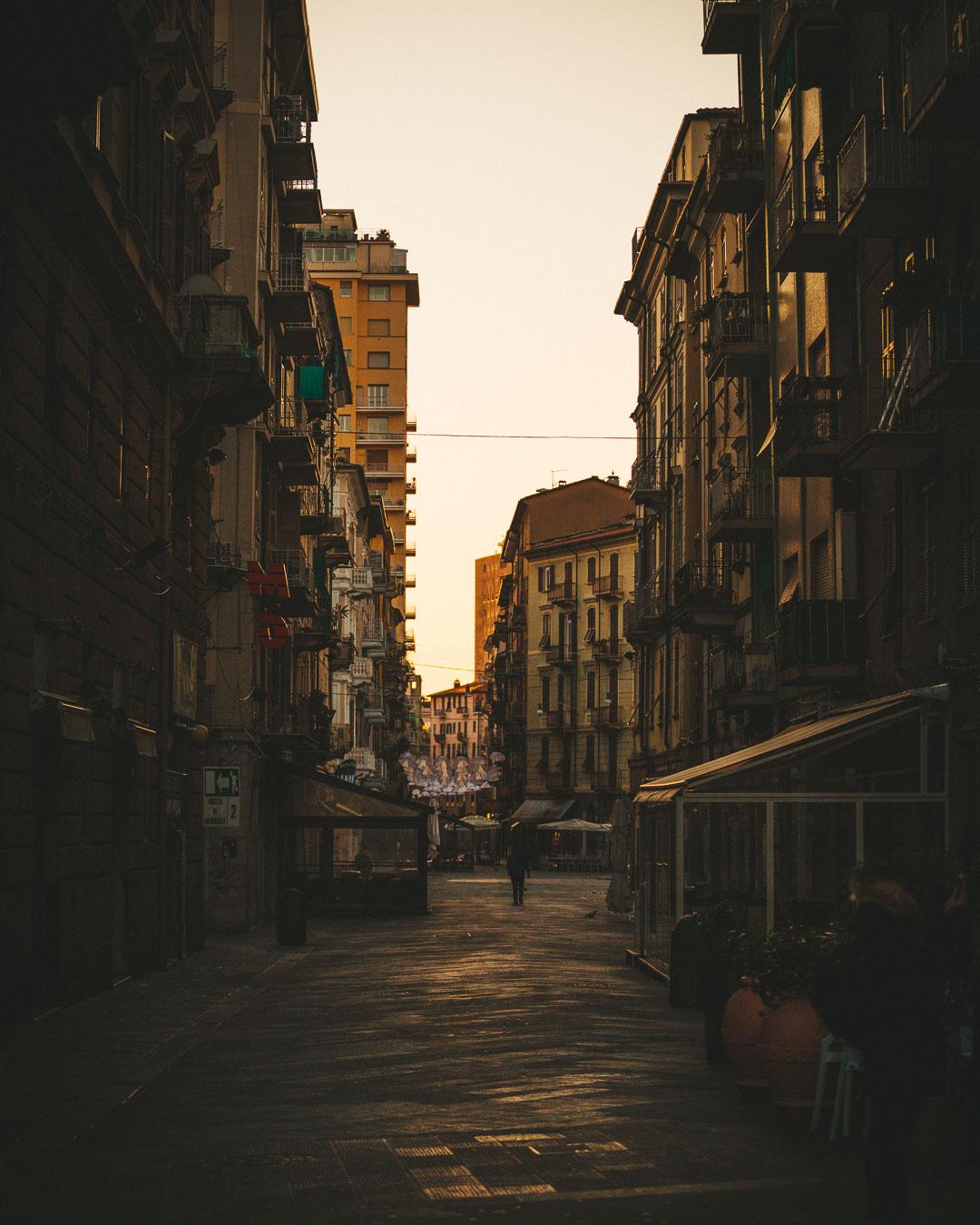 dark streets in liguria