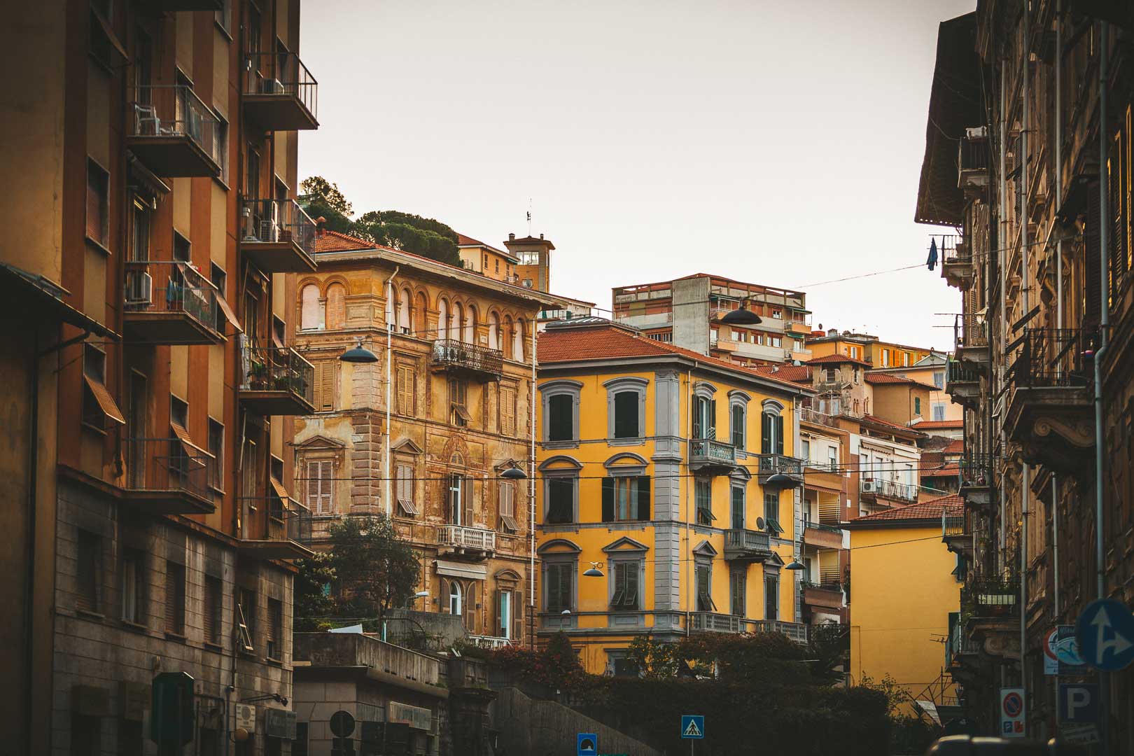 colorful houses in la spezia