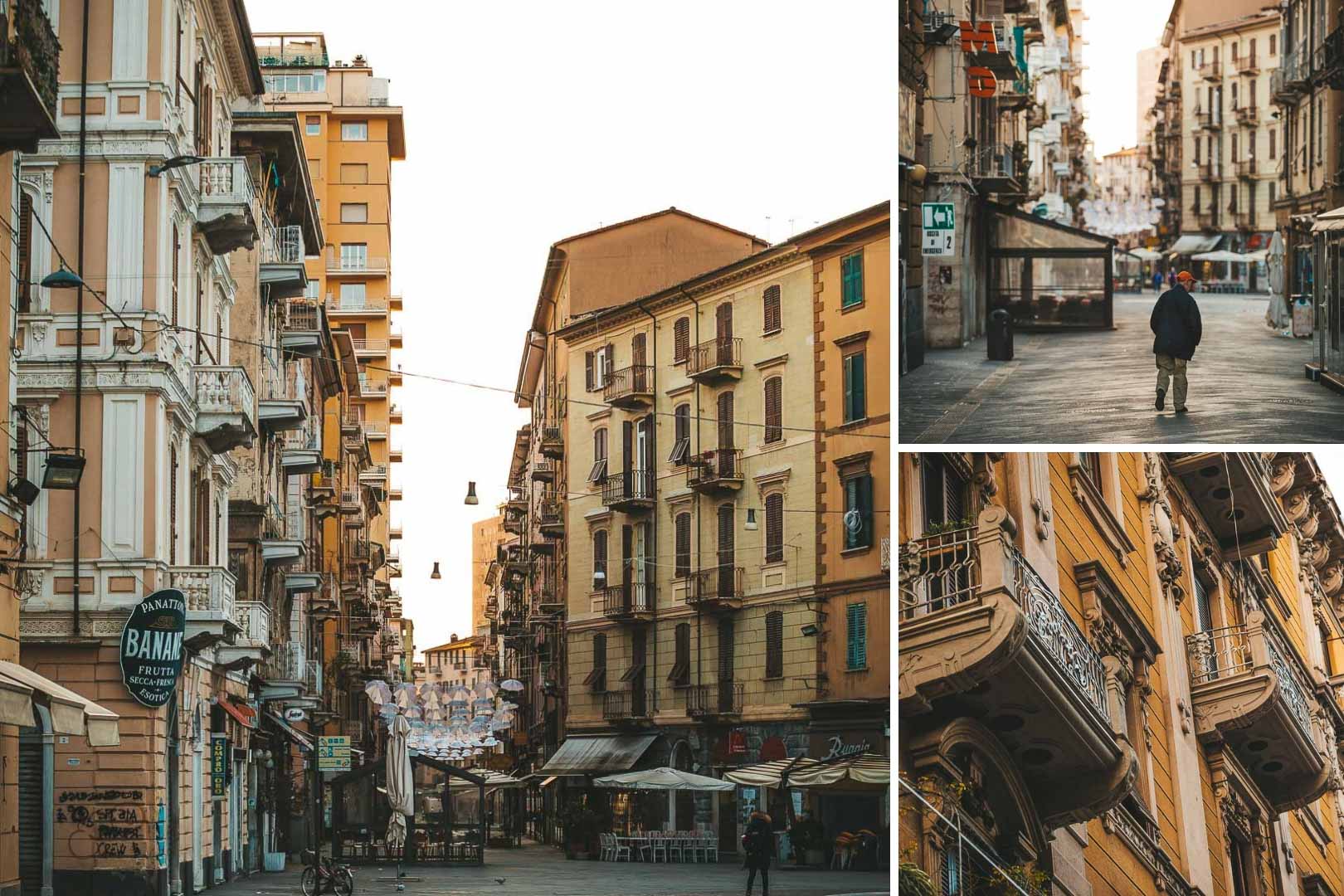 collage of morning walks in la spezia